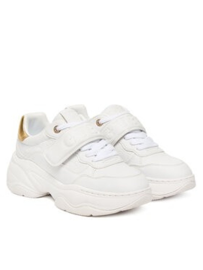 Guess Sneakersy FLFHNN ELE12 Biały
