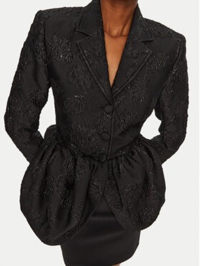 ROTATE Marynarka 113600100 Czarny Slim Fit