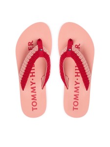 Tommy Hilfiger Japonki CROCHET SUMMER SANDA FW0FW09417 Różowy