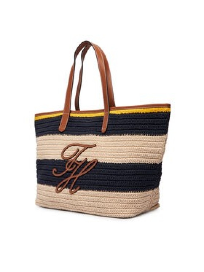 Tommy Hilfiger Torebka Th Nautical Tote Crochet Str AW0AW18816 Kolorowy
