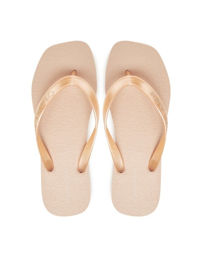 Calvin Klein Jeans Japonki Thong+ Tpu Metallic YW0YW01720 Różowy
