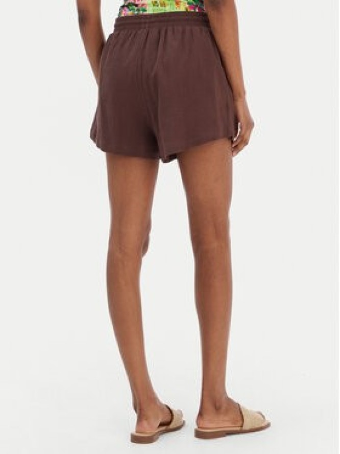 Seafolly Szorty materiałowe Crinkle 55429-SH Brązowy Regular Fit