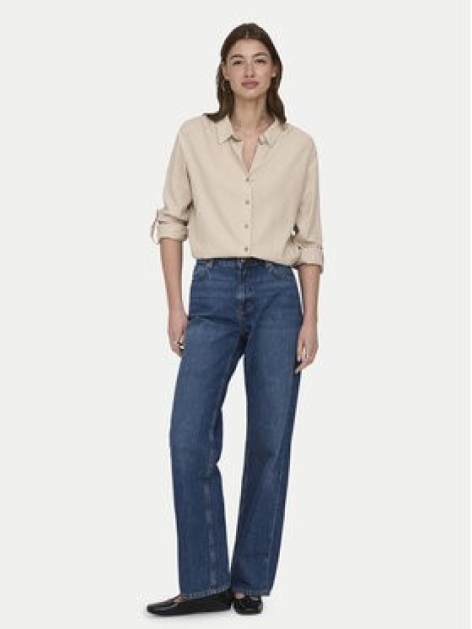 ONLY Koszula Goa 15363991 Beżowy Loose Fit