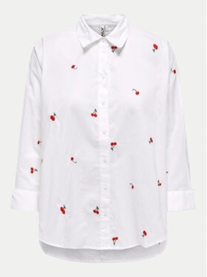 ONLY Koszula 15283743 Biały Box Fit