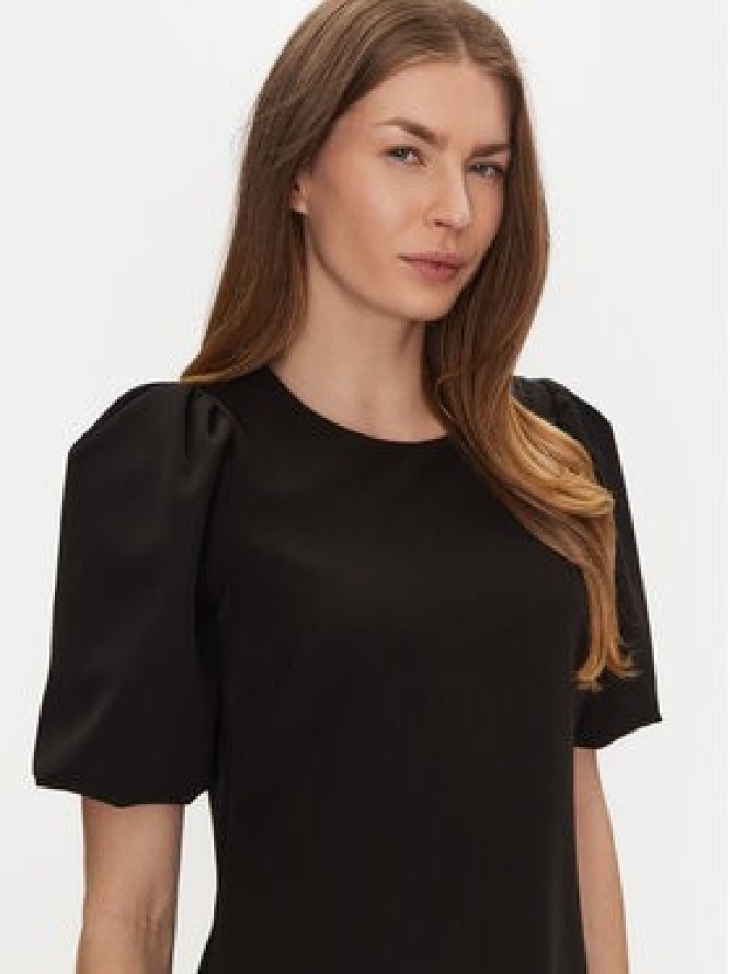 Haveone Sukienka koktajlowa AFS-M064 Czarny Regular Fit