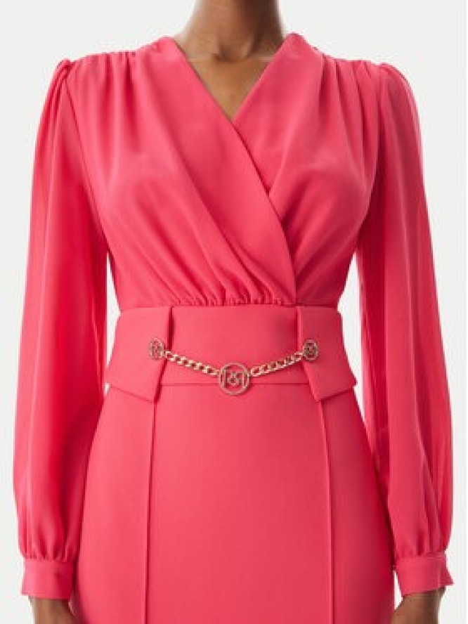 Rinascimento Sukienka koktajlowa CFC0123289003 Różowy Regular Fit