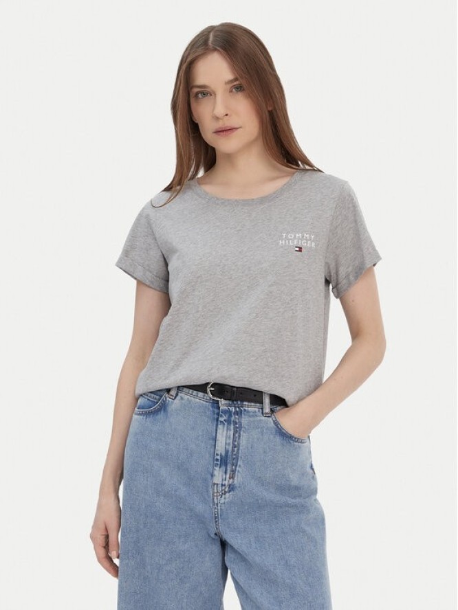 Tommy Hilfiger T-Shirt UW0UW04525 Szary Regular Fit