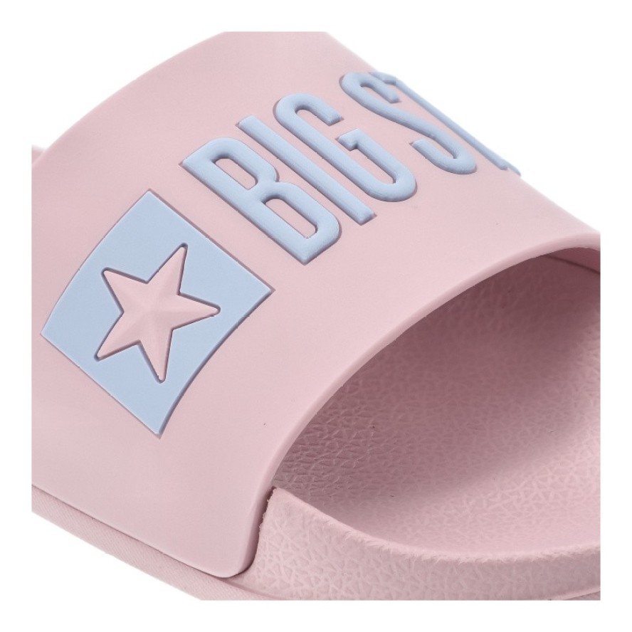 Różowe Klapki Big Star Wygodne Basenowe Obuwie Damskie