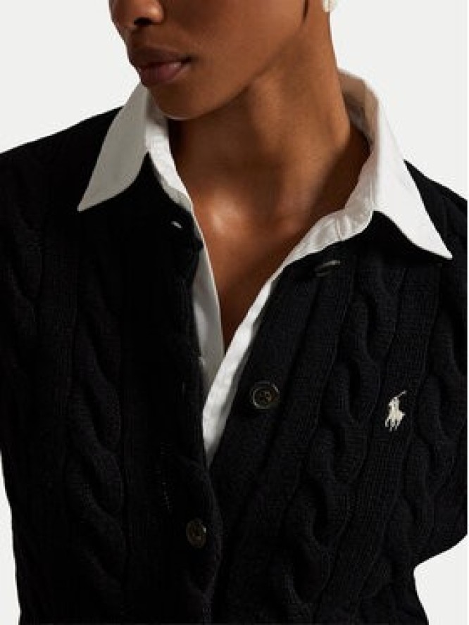 Polo Ralph Lauren Kardigan 211972104005 Czarny Slim Fit
