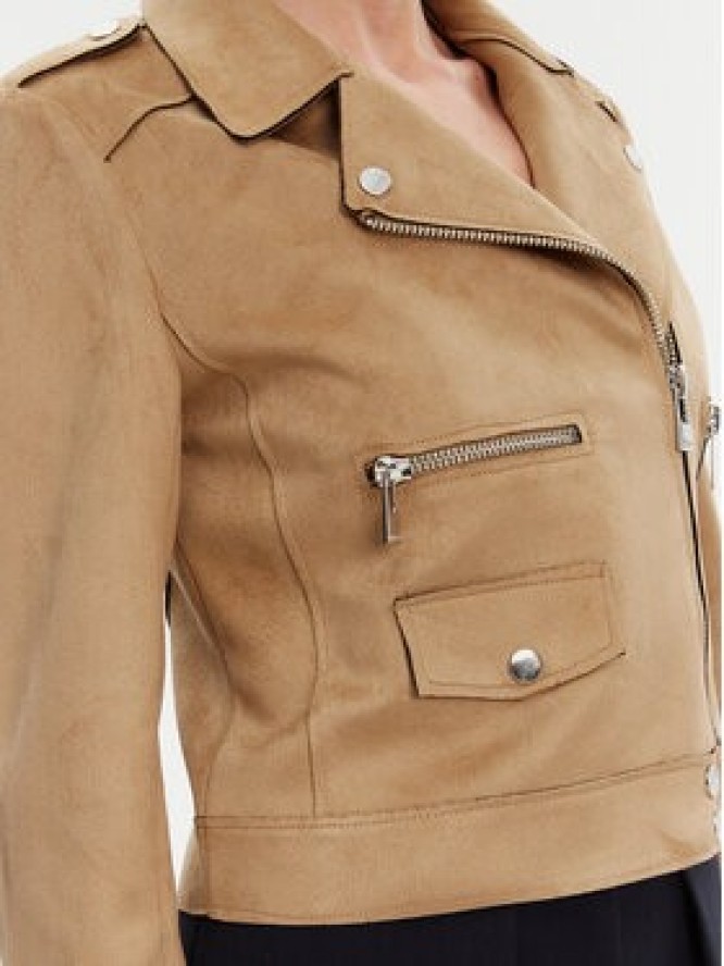 Morgan Kurtka z imitacji skóry 241-GOUSMI Beżowy Regular Fit