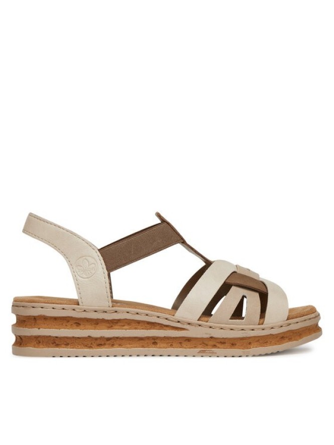 Rieker Sandały 62918-62 Biały