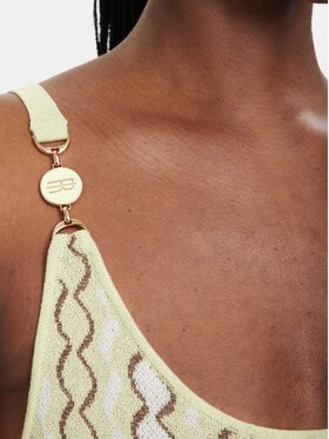 Fracomina Sukienka dzianinowa FS26SD5005K414F8 Żółty jasny Slim Fit