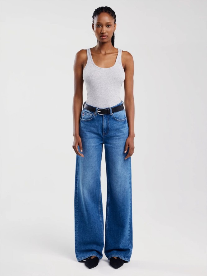 Koszulka damska na ramiączkach szara Alena 901