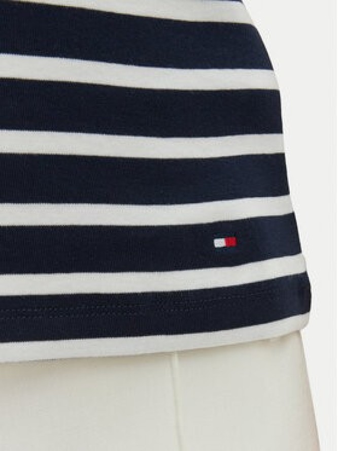 Tommy Hilfiger Top WW0WW49251 Granatowy Slim Fit