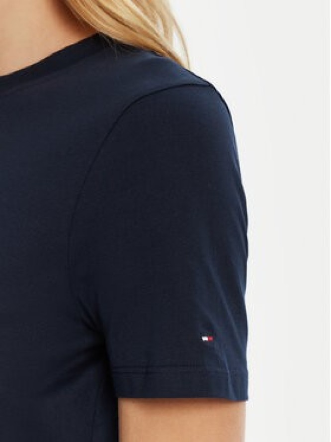 Tommy Hilfiger T-Shirt WW0WW45428 Granatowy Regular Fit