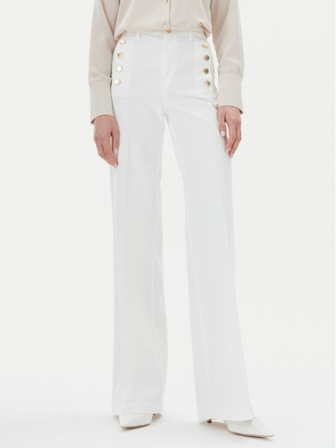 ViCOLO Jeansy DD5144 Biały Wide Leg