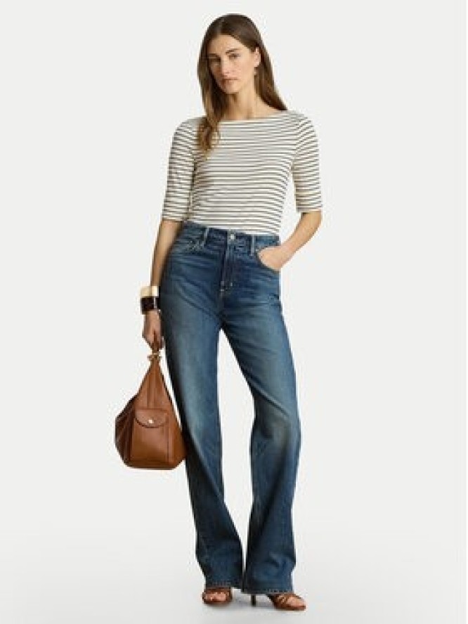 LAUREN RALPH LAUREN Bluzka Judy 200P13919004 Kremowy Regular Fit