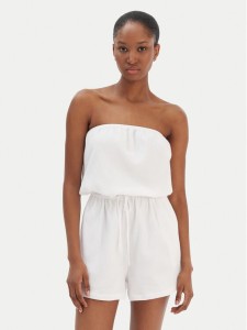 Seafolly Kombinezon Crinkle 55537-PS Biały Regular Fit