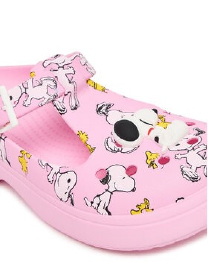 Crocs Klapki Peanuts Mary Jane Clog 211130 Różowy