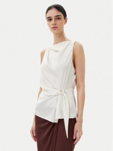 Rinascimento Bluzka CFC0019901002 Écru Regular Fit