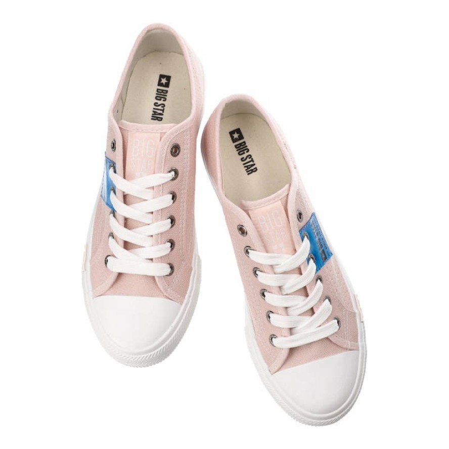 Różowe Trampki Big Star Damskie Stylowe Półbuty