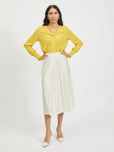 Vila Spódnica w kolorze kremowym rozmiar: XXL