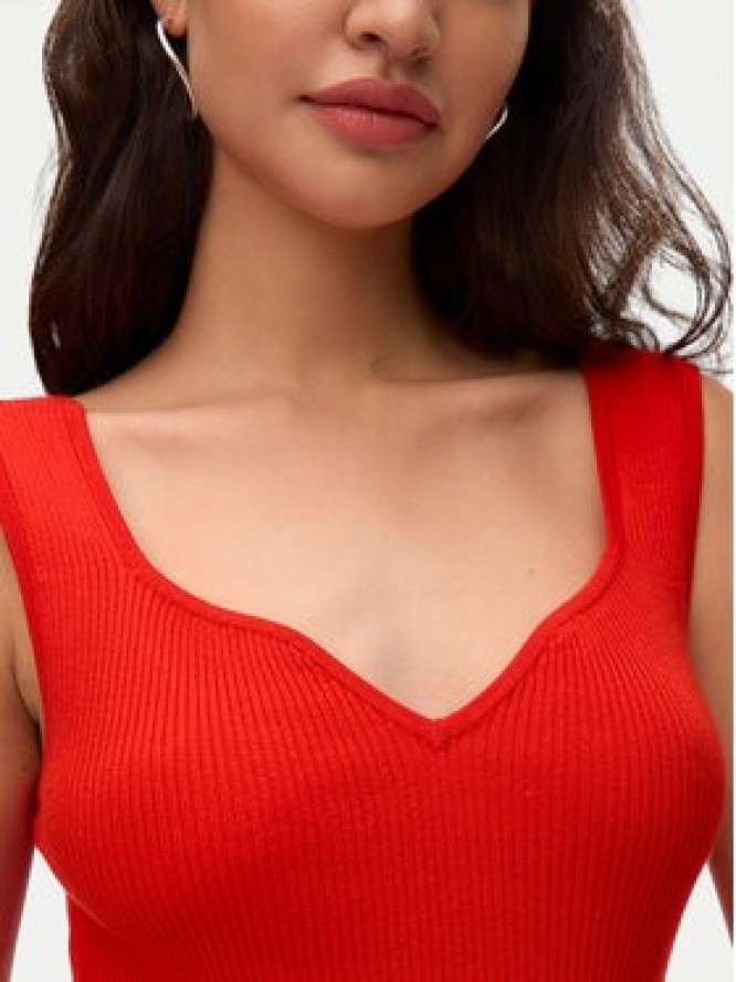 Vero Moda Top Willow 10326450 Czerwony Slim Fit