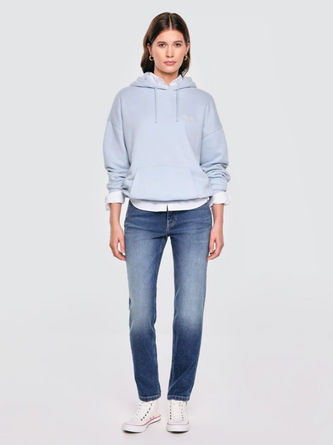 Bluza damska z kapturem błękitna Raisala 400