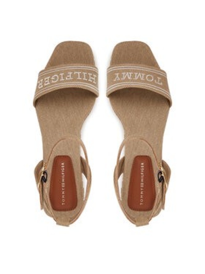 Tommy Hilfiger Espadryle Tommy Hilfiger Espad Mid Wedge FW0FW08805 Beżowy