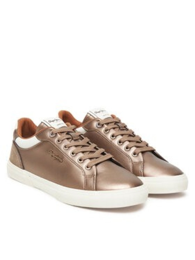 Pepe Jeans Sneakersy Kenton Glam W PLS300005 Złoty