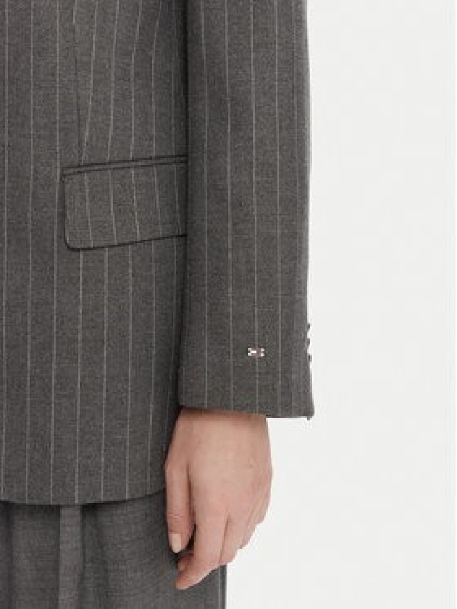 Tommy Hilfiger Marynarka WW0WW48262 Szary Relaxed Fit