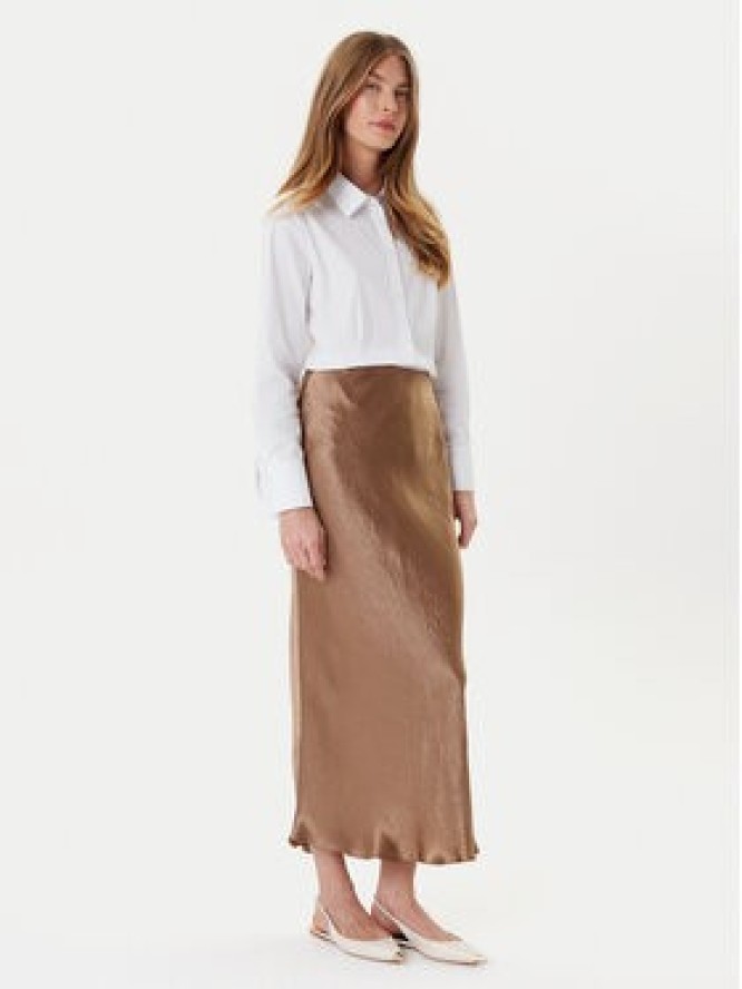 Marella Spódnica midi Pomez 2525106041 Brązowy Regular Fit