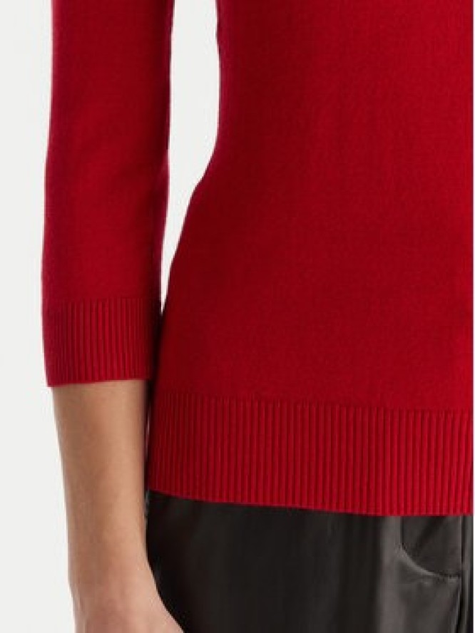 ACCESS FASHION Golf 54-8072 Czerwony Slim Fit