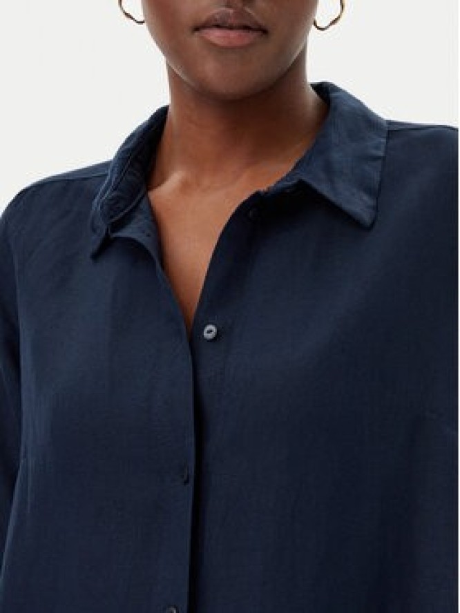 Tom Tailor Sukienka koszulowa 1045771 Granatowy Relaxed Fit