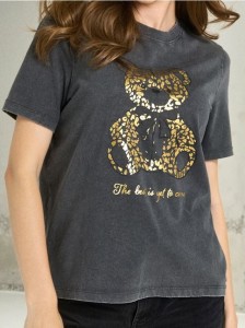 Koszulka z połyskującym miesiem - szary