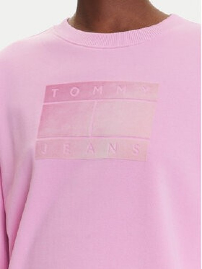 Tommy Jeans Bluza Gradient Flag DW0DW21396 Różowy Relaxed Fit