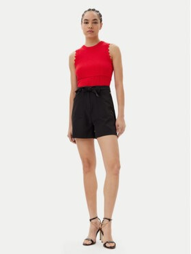 Guess Szorty materiałowe W5GD0I WH9Y2 Czarny Loose Fit