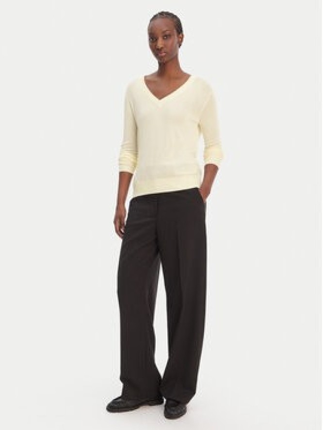 Calvin Klein Sweter LV044F324G Écru Regular Fit