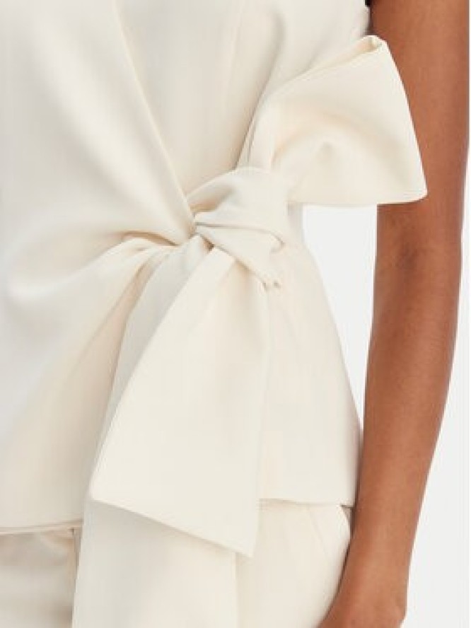 Marella Kamizelka garniturowa Lirica 2613161043 Écru Regular Fit