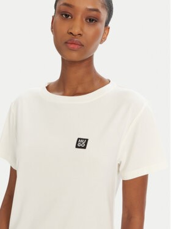 HUGO T-Shirt 50534300 Écru Regular Fit