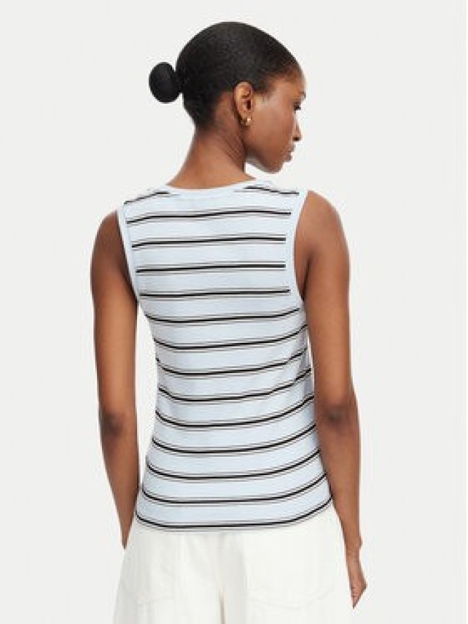 Tommy Hilfiger T-Shirt Multistripe WW0WW50025 Niebieski Slim Fit