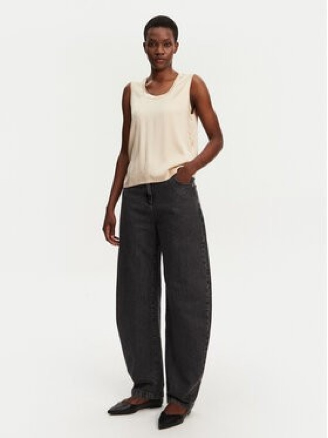 ViCOLO Bluzka TD0006 Beżowy Relaxed Fit