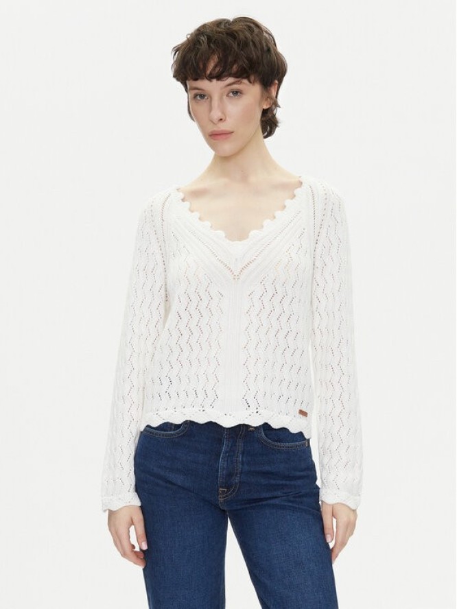 Pepe Jeans Sweter Olya PL702288 Écru Regular Fit