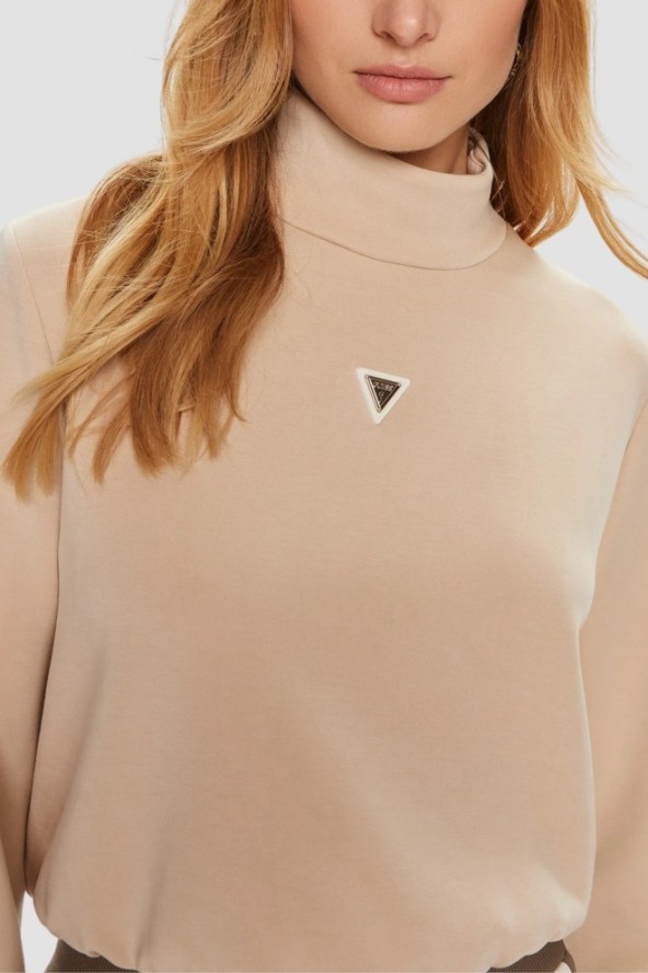 GUESS Beżowa damska bluza Olympe, Rozmiar M