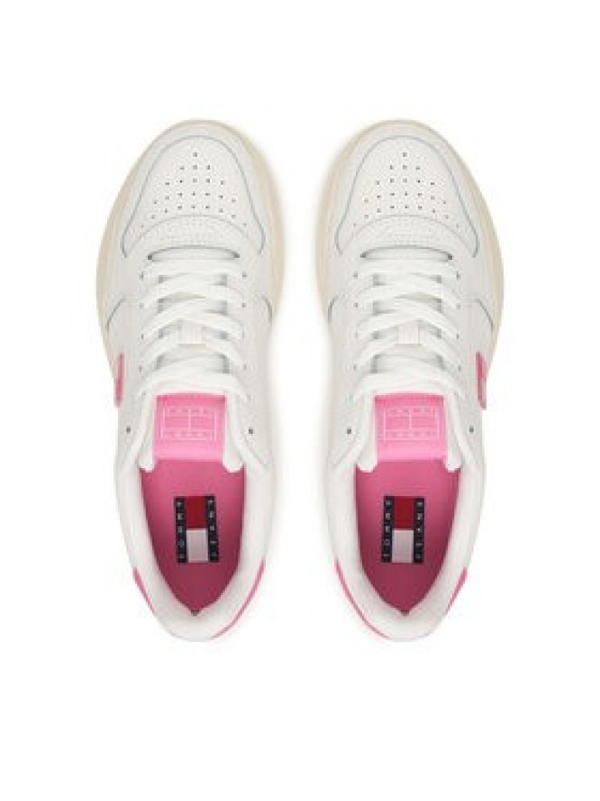 Tommy Jeans Sneakersy Tjw Basket Flatform EN0EN02981 Biały