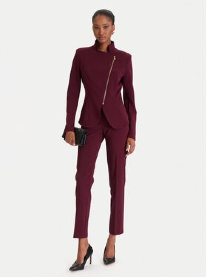 Rinascimento Marynarka CFC0125220003 Bordowy Slim Fit