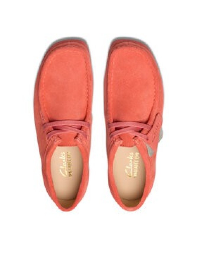 Clarks Półbuty WallabeeEVOSh 26181403 Koralowy