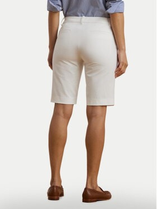 Lauren Ralph Lauren Szorty materiałowe Bsr-Btms 200661653 Biały Regular Fit