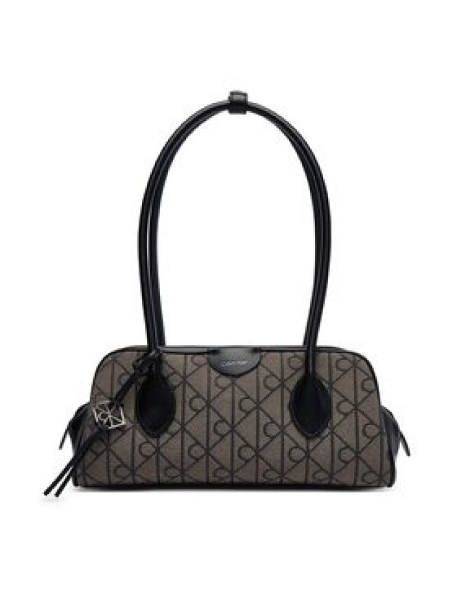 Calvin Klein Torebka Emblem Trio Jacquard LV04F3744G Szary