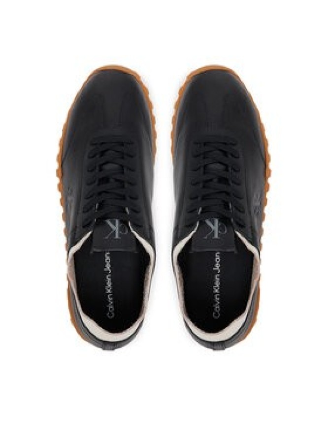 Calvin Klein Jeans Sneakersy Low Profile Runner Mg Lth Mix YW0YW01847 Czarny